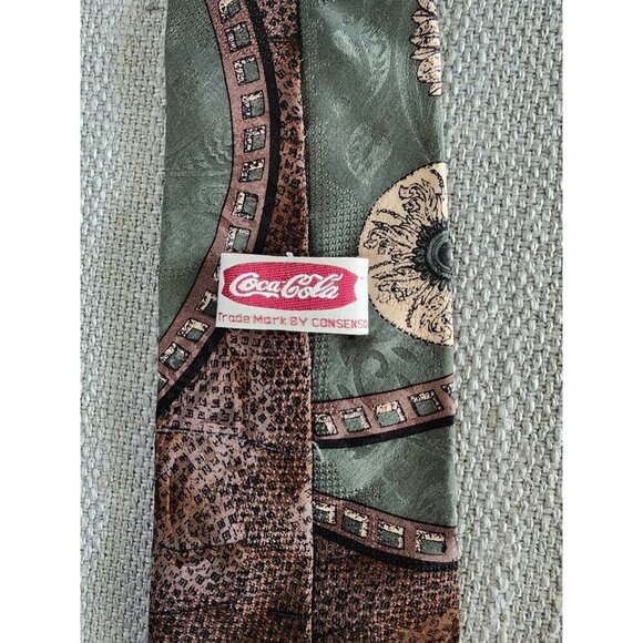Vintage Coca Cola Necktie Tie Bottles 1995 - Picture 2 of 5